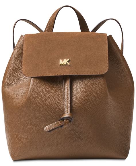 michael kors junie suede flap backpack|michael michael kors junie medium flap backpack .